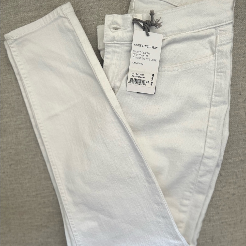 Yummie White Ankle Length Jeans size 26 - Picture 8 of 8